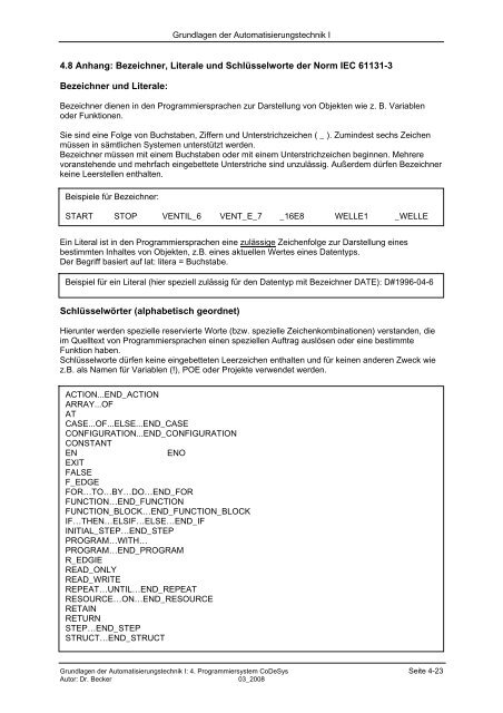 4. Einstieg in das IEC-Programmiersystem CoDeSys - B.Eng ...