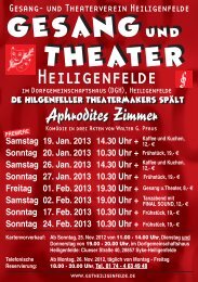 Theaterbroschüre 2013.indd - und Theaterverein Heiligenfelde