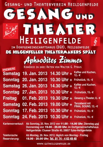 Theaterbroschüre 2013.indd - und Theaterverein Heiligenfelde
