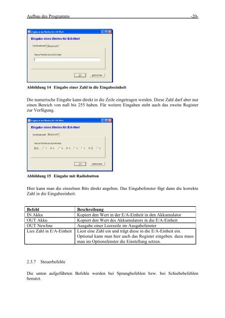 Handbuch zum Rechner-Simulationsprogramm ReSim - HS-Harz M ...