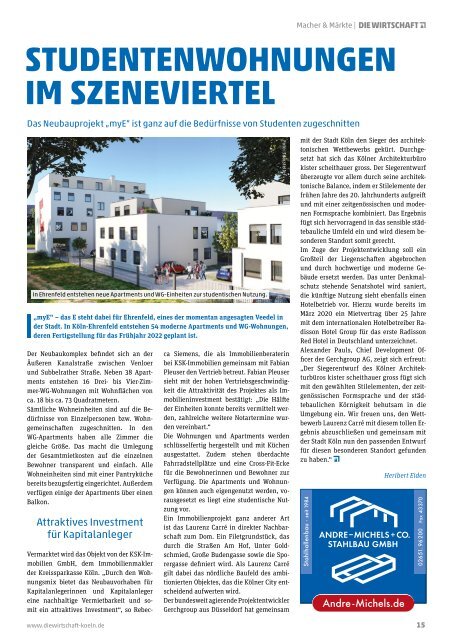 Die Wirtschaft Köln - Ausgabe 07 / 2020