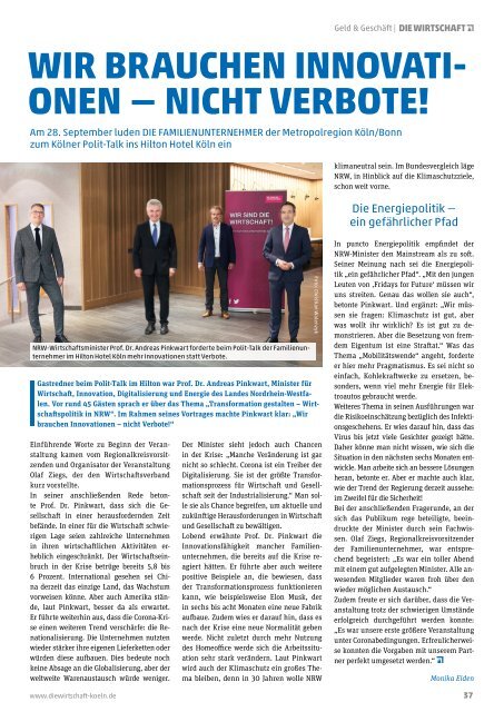 Die Wirtschaft Köln - Ausgabe 07 / 2020