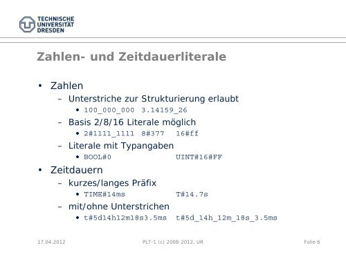 IEC 61131 - Fakultät Elektrotechnik und Informationstechnik