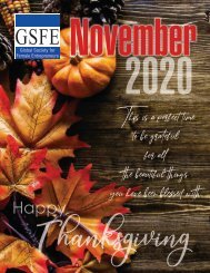 GSFE Newsletter-November 2020