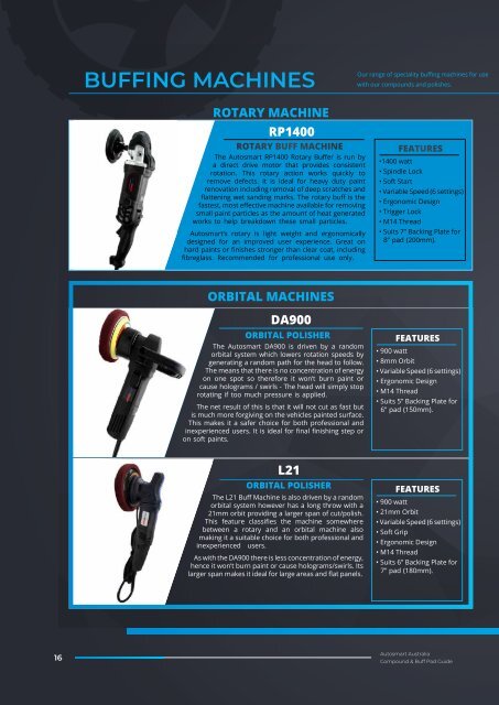 Autosmart Compounds + Buff Pads Guide