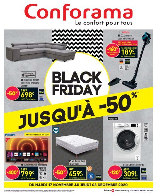 Conforama Black Friday 17 nov-3 dec 2020