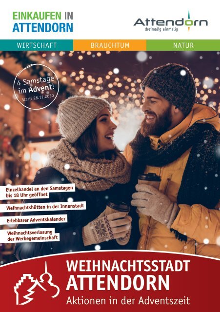 Broschuere Weihnachtsstadt Attendorn 2020