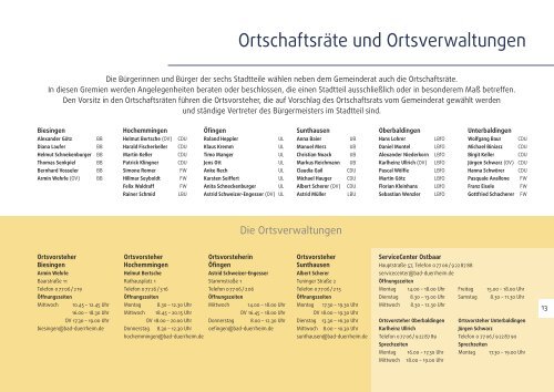 Bürgerbroschüre Bad Dürrheim