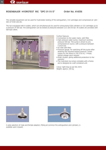 High Pressure Water Pump Specs, Key Features