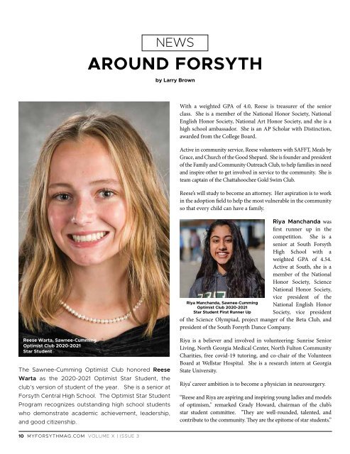 My Forsyth Magazine Nov/Dec 2020