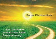 Firmenbroschüre Swiss Photovoltaik GmbH