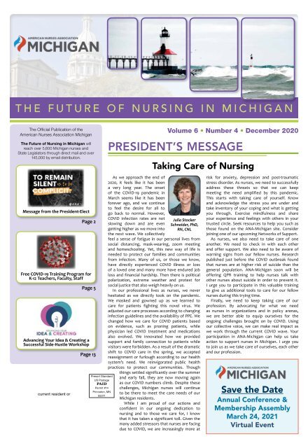 Future of Nursing in Michigan - December 2020