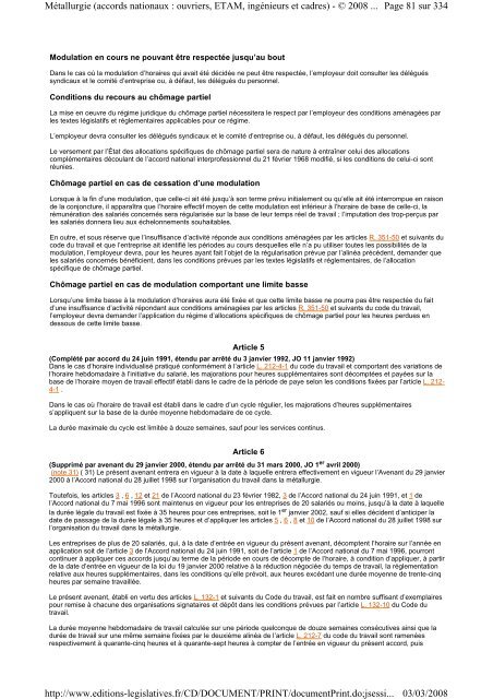 La convention (accords nationaux) - CFDT