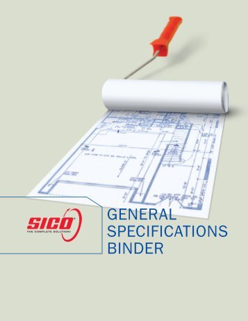 GENERAL SPECIFICATIONS BINDER - Paint for professionals