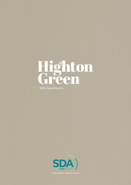 Highton Green SDA Apartments Booklet