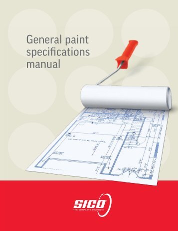 General paint specifications manual - Paint for professionals
