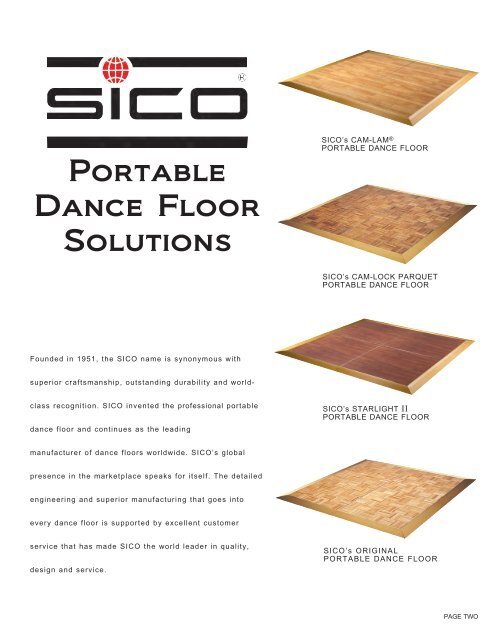 Dance Floor Brochure - Sico Inc.