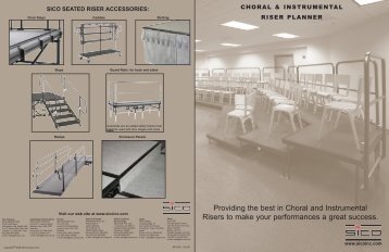 Choral and Instrumental Riser Planner Brochure - Sico Inc.
