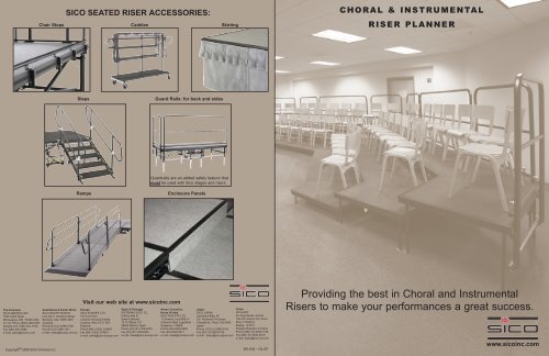 Choral and Instrumental Riser Planner Brochure - Sico Inc.