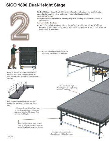 SICO 1800 Dual-Height Stage