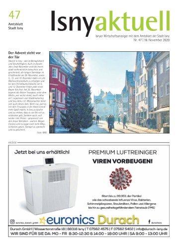 Isny Aktuell 18.11.2020