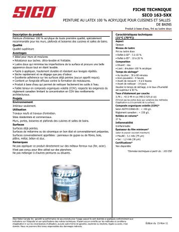 SICO 163-5XX FICHE TECHNIQUE - Patrick Morin