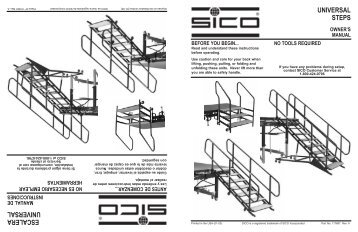 installing the venue steps - Sico Inc.