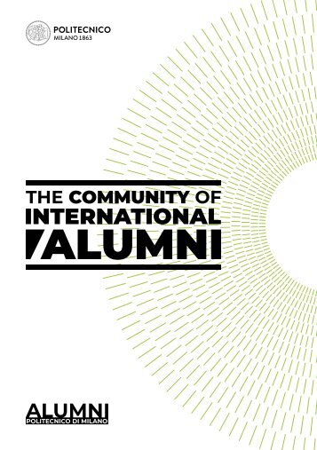 The Community of International Alumni - Politecnico di Milano