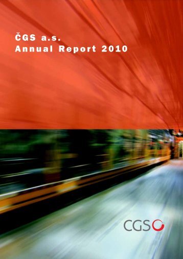ČGS a.s. Annual Report 2010 - Reifenpresse.de