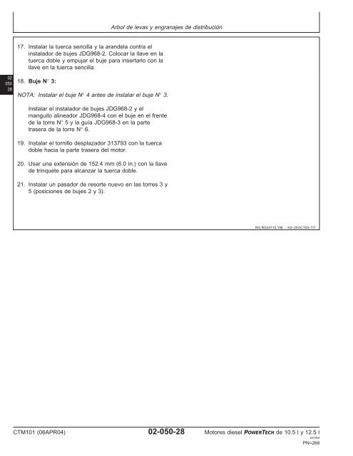 Motores diesel de 10.5 l y 12.5 l Motor ba´sico