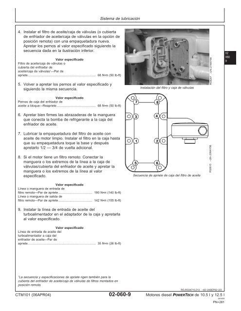 Motores diesel de 10.5 l y 12.5 l Motor ba´sico