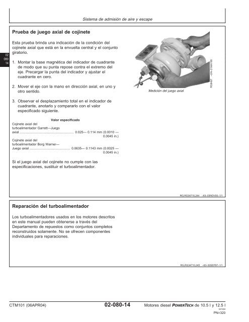 Motores diesel de 10.5 l y 12.5 l Motor ba´sico