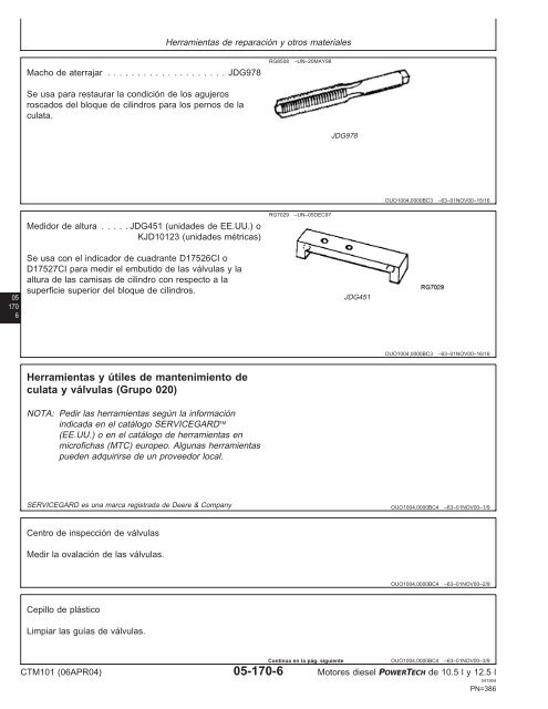 Motores diesel de 10.5 l y 12.5 l Motor ba´sico