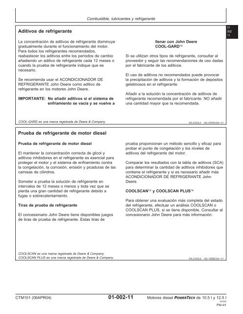 Motores diesel de 10.5 l y 12.5 l Motor ba´sico