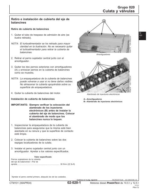 Motores diesel de 10.5 l y 12.5 l Motor ba´sico