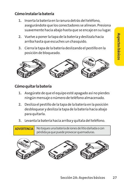 Guía para usuarios del teléfono - Sprint Support