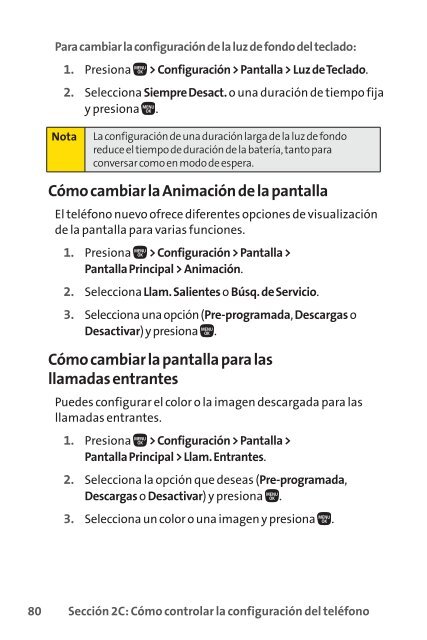 Guía para usuarios del teléfono - Sprint Support