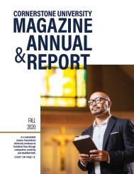 Cornerstone University Magazine & Annual Report 2020