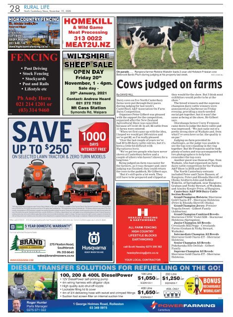 North Canterbury News: November 19, 2020