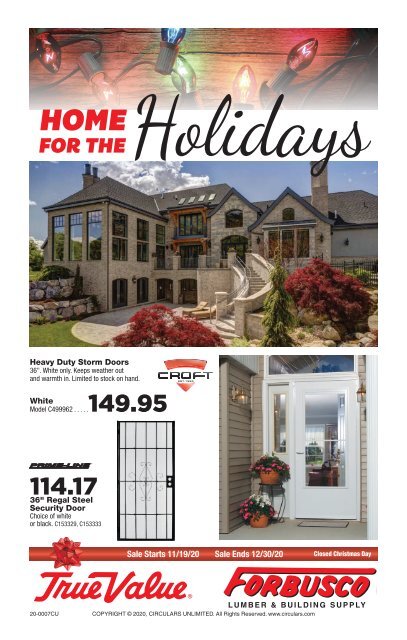 Forbusco Home For The Holidays Circular 2020