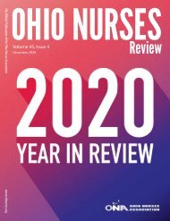 Ohio Nurses Review - December 2020