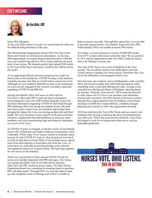 Ohio Nurses Review - December 2020