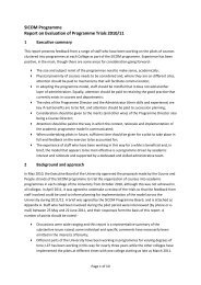 SICOM Pilot Initial Evaluation June 2011 - University of the Arts ...