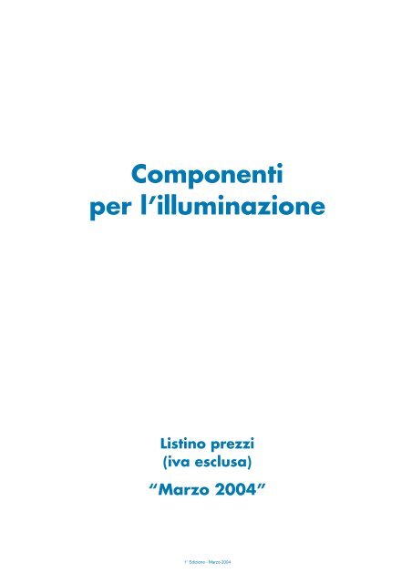 Componenti per l' illuminazione (pdf) - Sicom