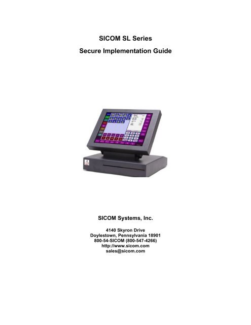 Secure Implementation Guide - SICOM Systems, Inc.