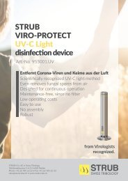 STRUB UV-C LIGHT DISINFECTION DEVICE