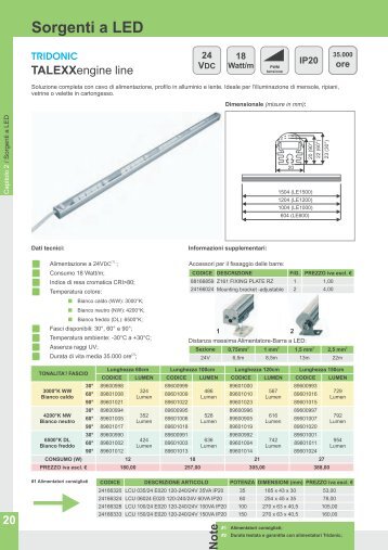SIRIOtape Sorgenti a LED - Sicom