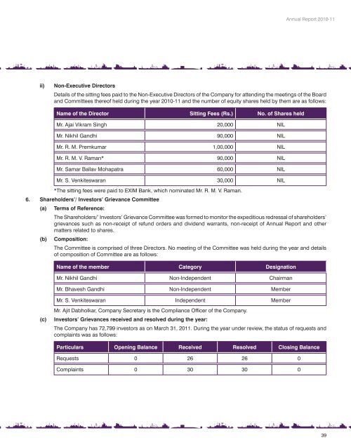 Annual Report FY 2010-11 - Pipavav Shipyard