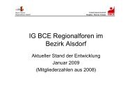 IG BCE Regionalforum Frechen - Kerpen - IGBCE-Bedburg