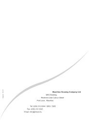 MHC Annual Report 02[047]03 co.qxp - Mauritius Housing MHC